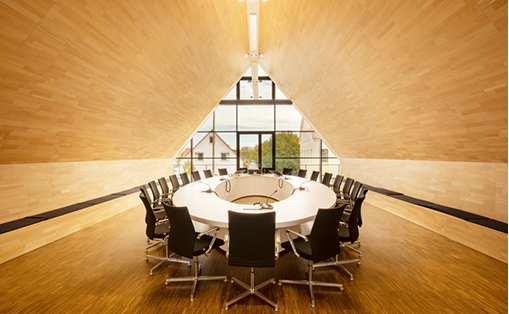 Rathaus, Ratssaal Kirchentellinsfurt, Riehle+Assoziierte, Umbau, Anbau, Zeeb + Frisch, Architektur, Architekturfotografie, 