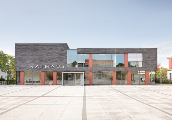 Rathaus Dußlingen, Gemeinde Dußlingen, Zeeb + Frisch, Glück + Partner GmbH, Freie Architekten BDA, Hugo-Häring, Ingenieurg, Architektur,